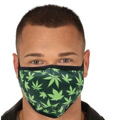 Mondmasker herbruikbaar Marihuana