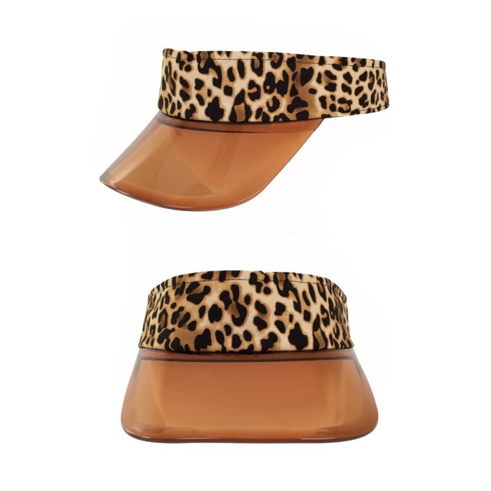 Zonneklep panter met transparante klep