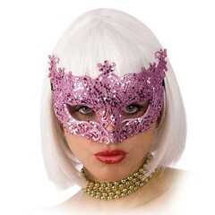 Masker glitter roze