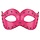 Masker loup neon roze/studs