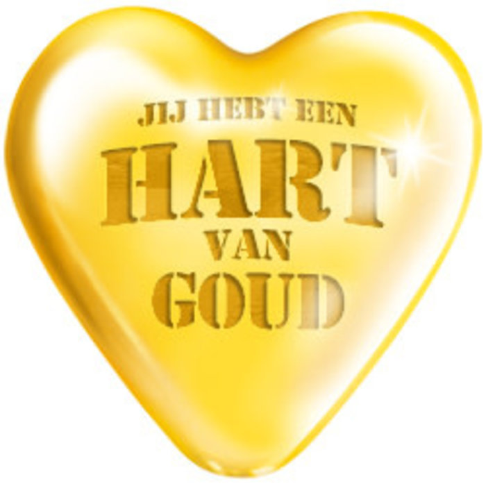 Big sign 'Jij hebt een hart van goud'