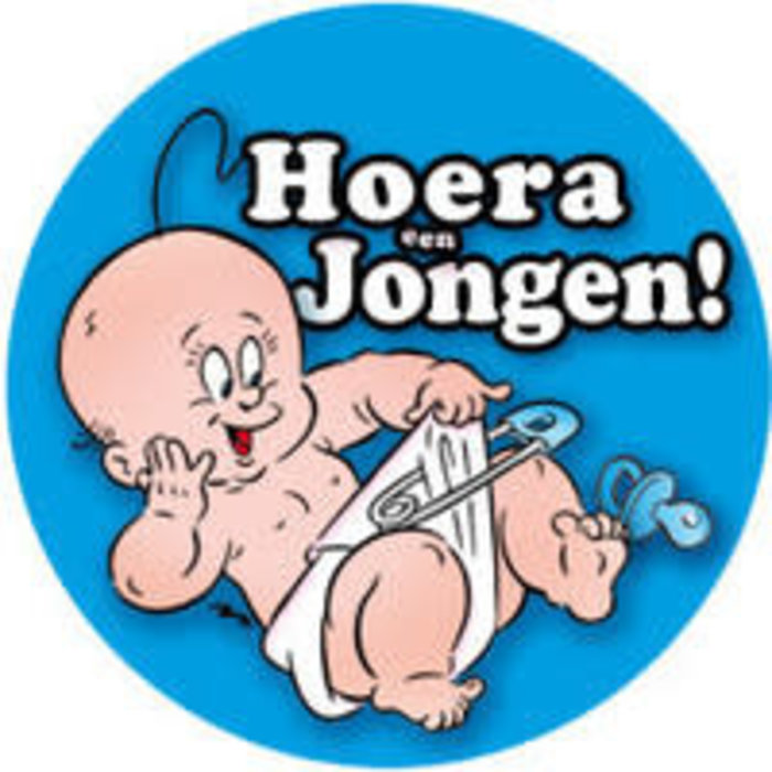 Big sign 'Hoera een jongen'