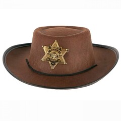 Cowboy hoed Sheriff bruin KIND