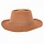 Cowboyhoed plastiek/vilt+zwart/wit koord, BRUIN