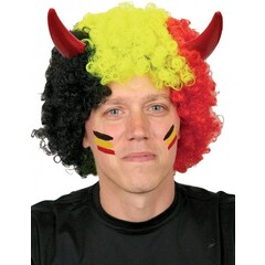 Pruik België + horens