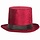 Buishoed bordeaux fluweel