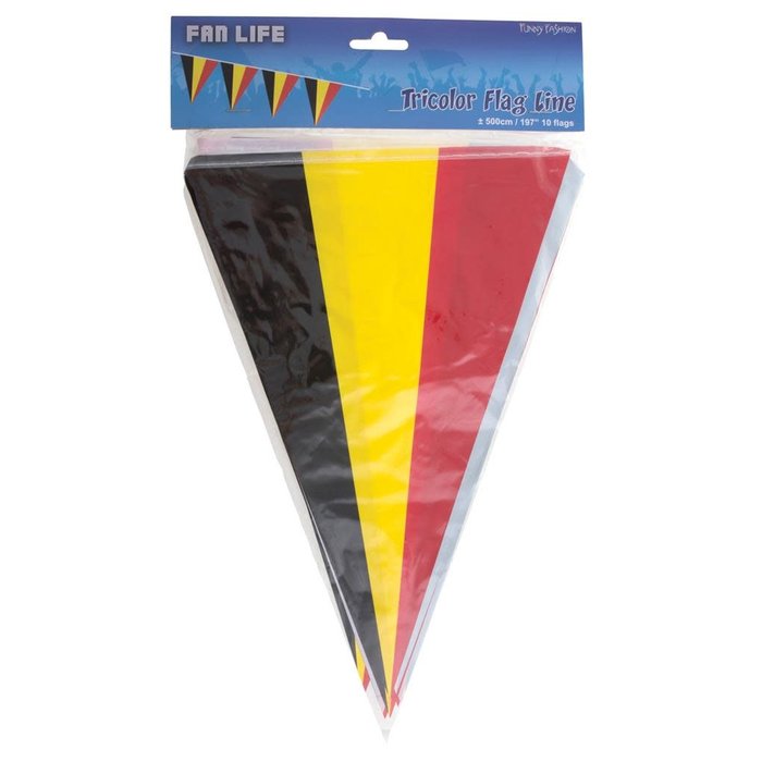 Vlaggenlijn België,5mtr/10 vlaggen