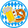 Button oktoberfest 'Pretzel+bier' + led licht