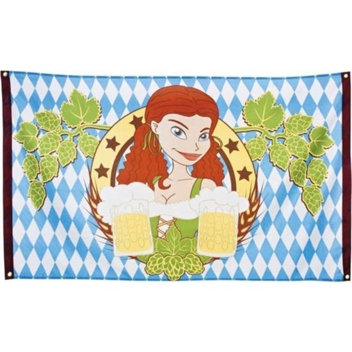 Vlag polyester oktoberfest 90x150