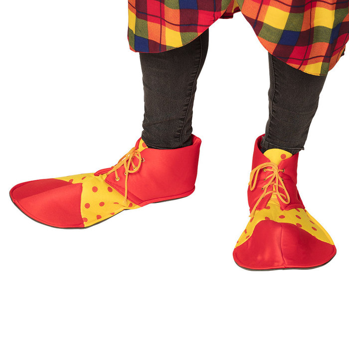 Boland Stoffen clownsschoenen (één maat)