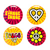 Boland Set 4 Buttons Hippie ass. (3 cm)