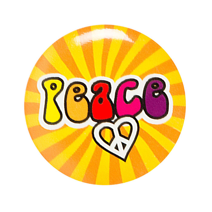 Boland Set 4 Buttons Hippie ass. (3 cm)