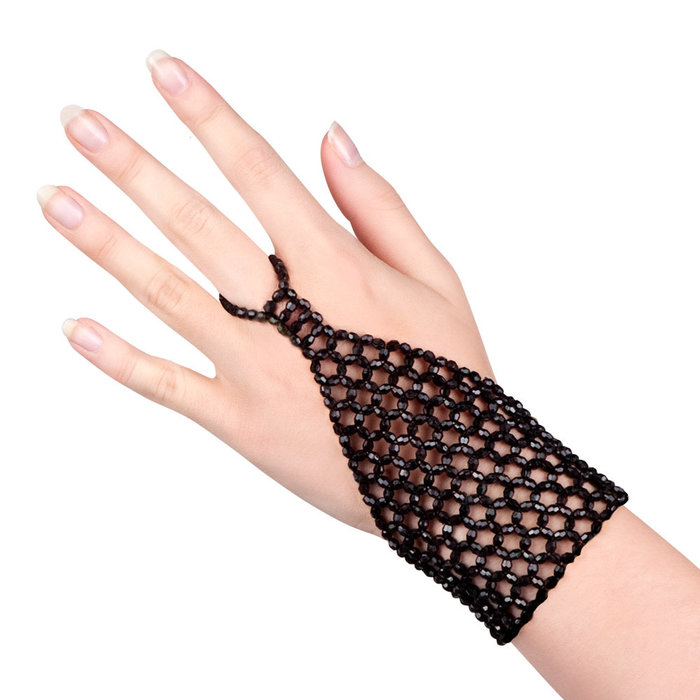 Handschoen Charleston/Flapper Fancy zwart