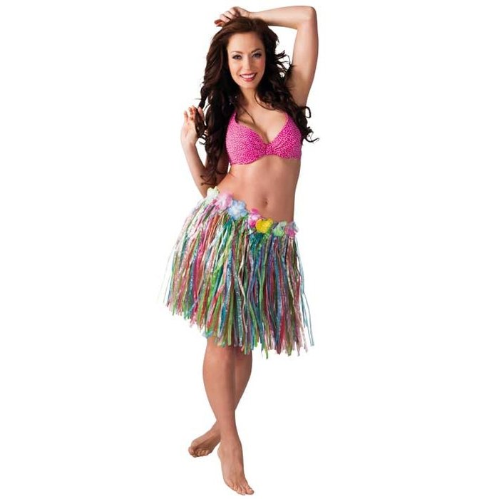 Boland Hawaïrokje multi color veelkleurig (45 cm) omtrek max 102