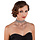 Choker Charleston/Flapper pareltjes zilver