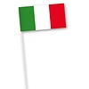 Zwaaivlagje 'Italië' papier per stuk