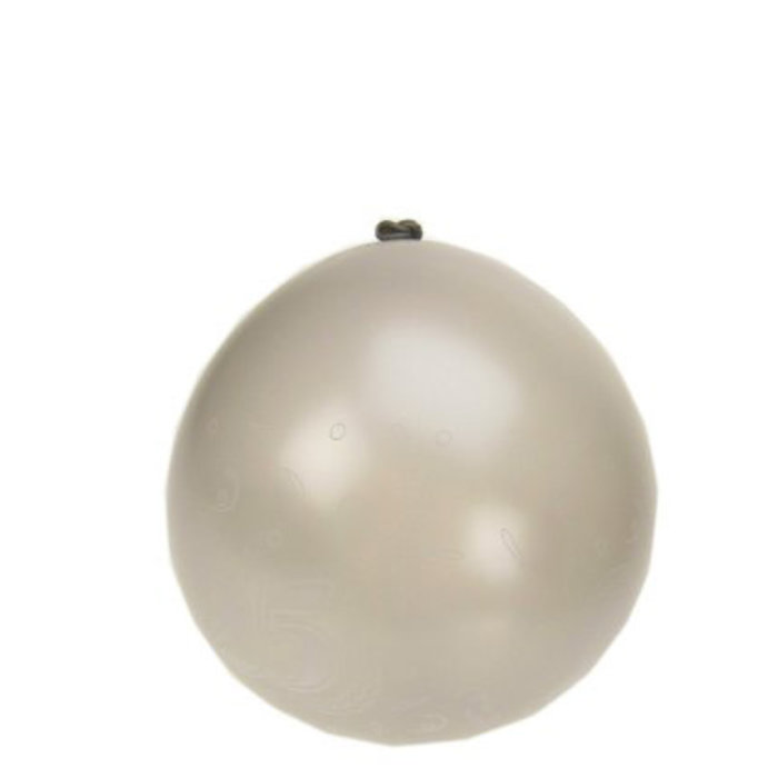 Ballon 25 zilver mt 12 (32cm) 8st