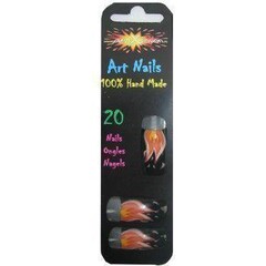 PartyXplosion Tip nagels excl lijm Vuur