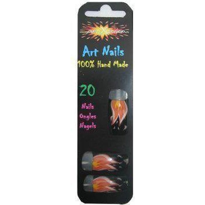 PartyXplosion Tip nagels excl lijm Vuur