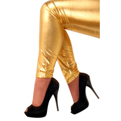 PartyXplosion Legging metallic goud KIND