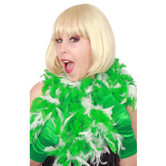 Boa b.v. dik 75gr/180cm groen/wit