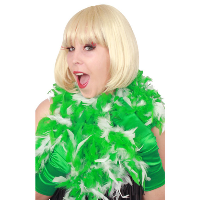 Boa b.v. dik 75gr/180cm groen/wit