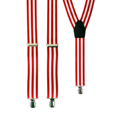 Bretel gestreept rood/wit