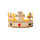 Kroon koning verstelbaar goud glitt