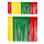 Guirlande slinger Carnavals kleuren rood geel groen 6mtr x 30cm Brandveilig