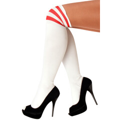 Lieskousen wit/rode streep mt 36/41