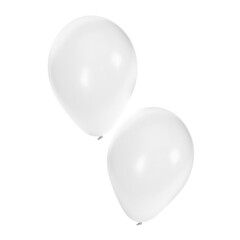 PartyXplosion Ballonnen helium 25cm - 10 inch per 50st wit