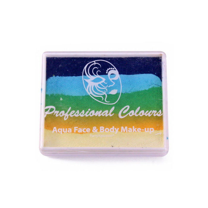 PXP Splitcake 50gr d. blauw/l. blauw/l. groen/geel/wit