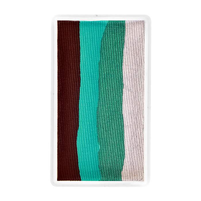 PXP Splitcake block d. bruin/zeegroen/pearlgroen/zilver