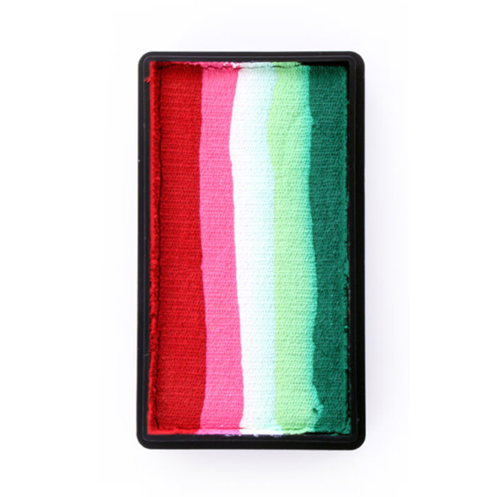 PXP Splitcake block rood/roze/wit/l. groen/d. groen