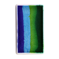 PXP Splitcake block d. groen/ l. groen/ l. blauw/ d. blauw