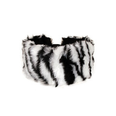 Hoofdband pluche 'Zebra'