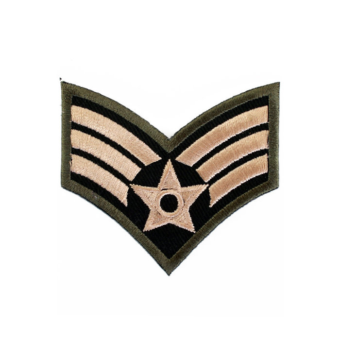 Strijkapplicatie 'Army' strepen per 2st