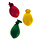 Mini ballonnen nr. 5 rood/geel/groen 50 st. mix