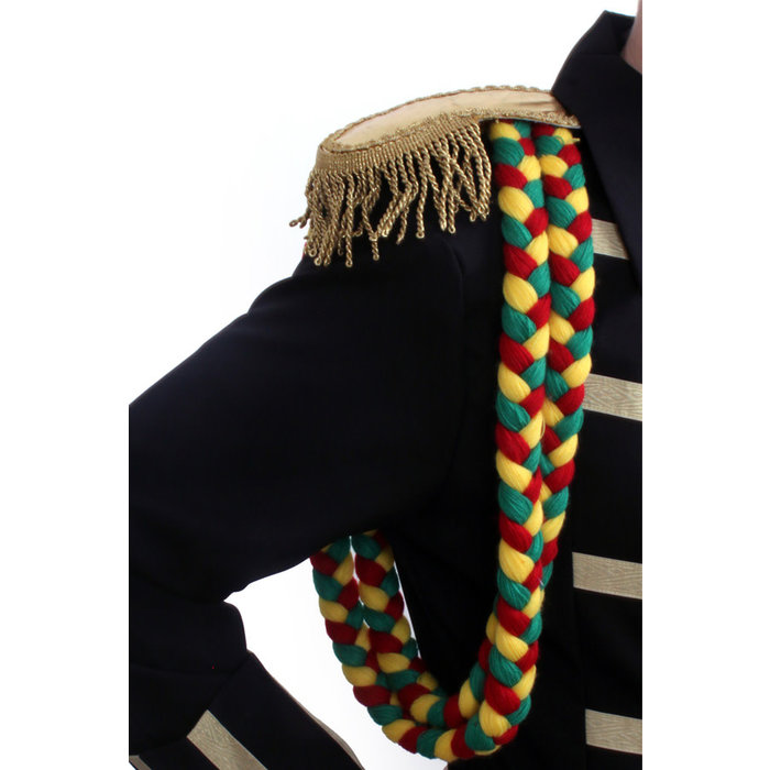 Koord rood-geel-groen dia 2cm / 1 m lang