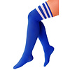 Lieskousen kobalt blauw/ 3 witte strepen