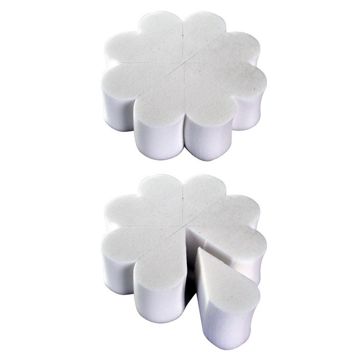 Schmink spons 'Bloemetjesvorm' 8 aparte stukjes