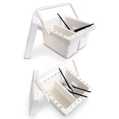 Penselen reinigingsbakje