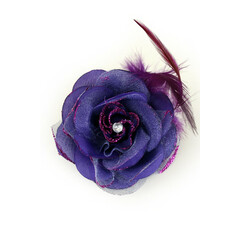 Bloem op speld/clip, paars