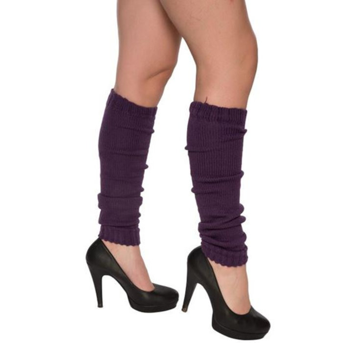 Beenwarmers paars one size