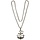 Ketting anker zilver+strass