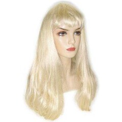 Pruik trendy valley lang lichtblond DOOS 295