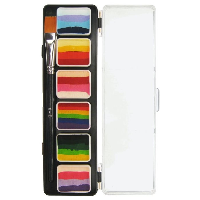 PXP splitcake pallet Colours Special FX 6  met penseel