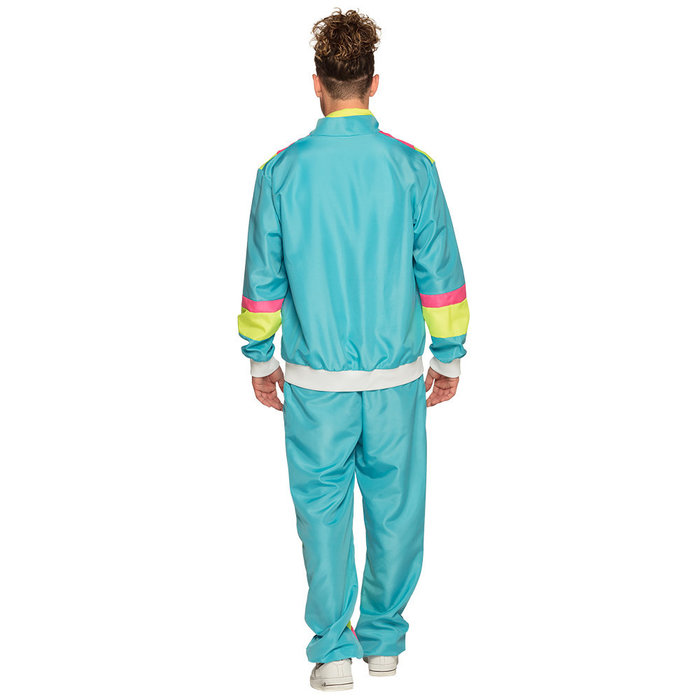 Boland Trainingspak Retro Dude neonblauw + bandanna