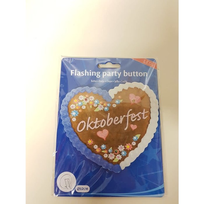 Button oktoberfest 'Lebkuchen' hart+ledlicht