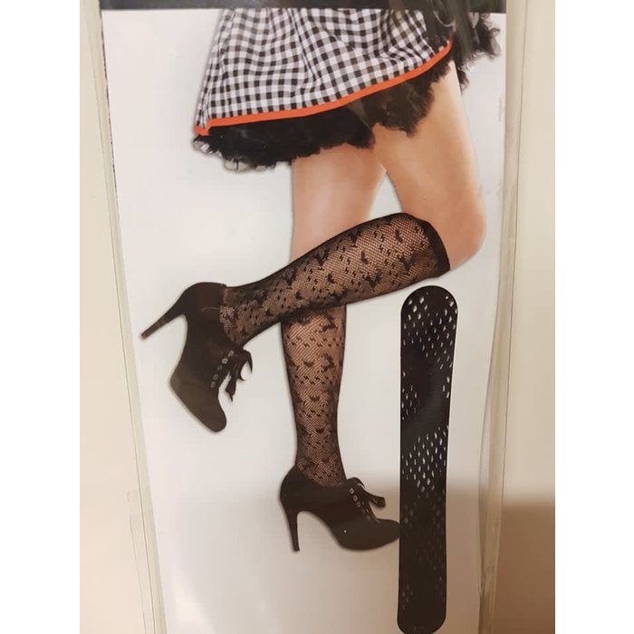 Knie kous nylon print Tirool